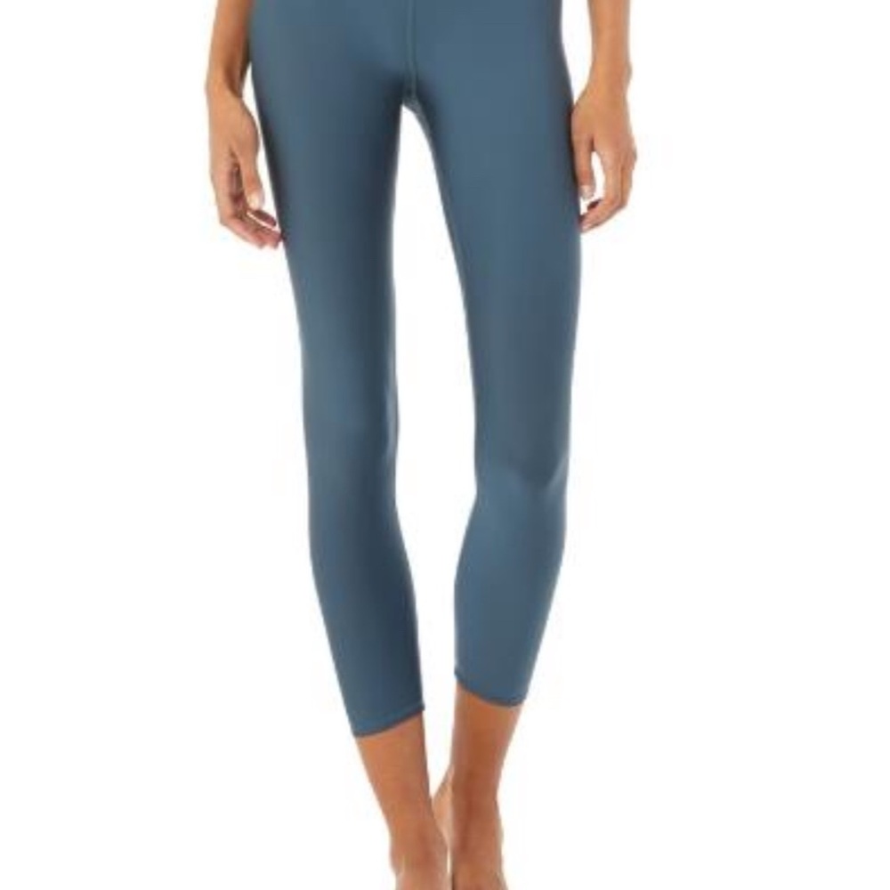 ALOyoga 7/8 High Waist Airlift Legging Deep Jade Blue size small